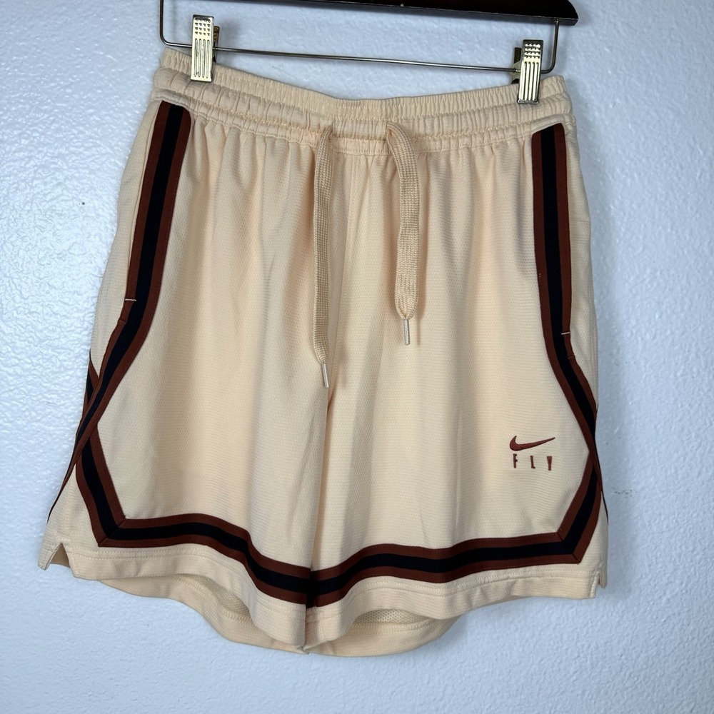 Nike Dri-fit Fly Crossover Basketball Shorts Women's Small Peach dh7325-801